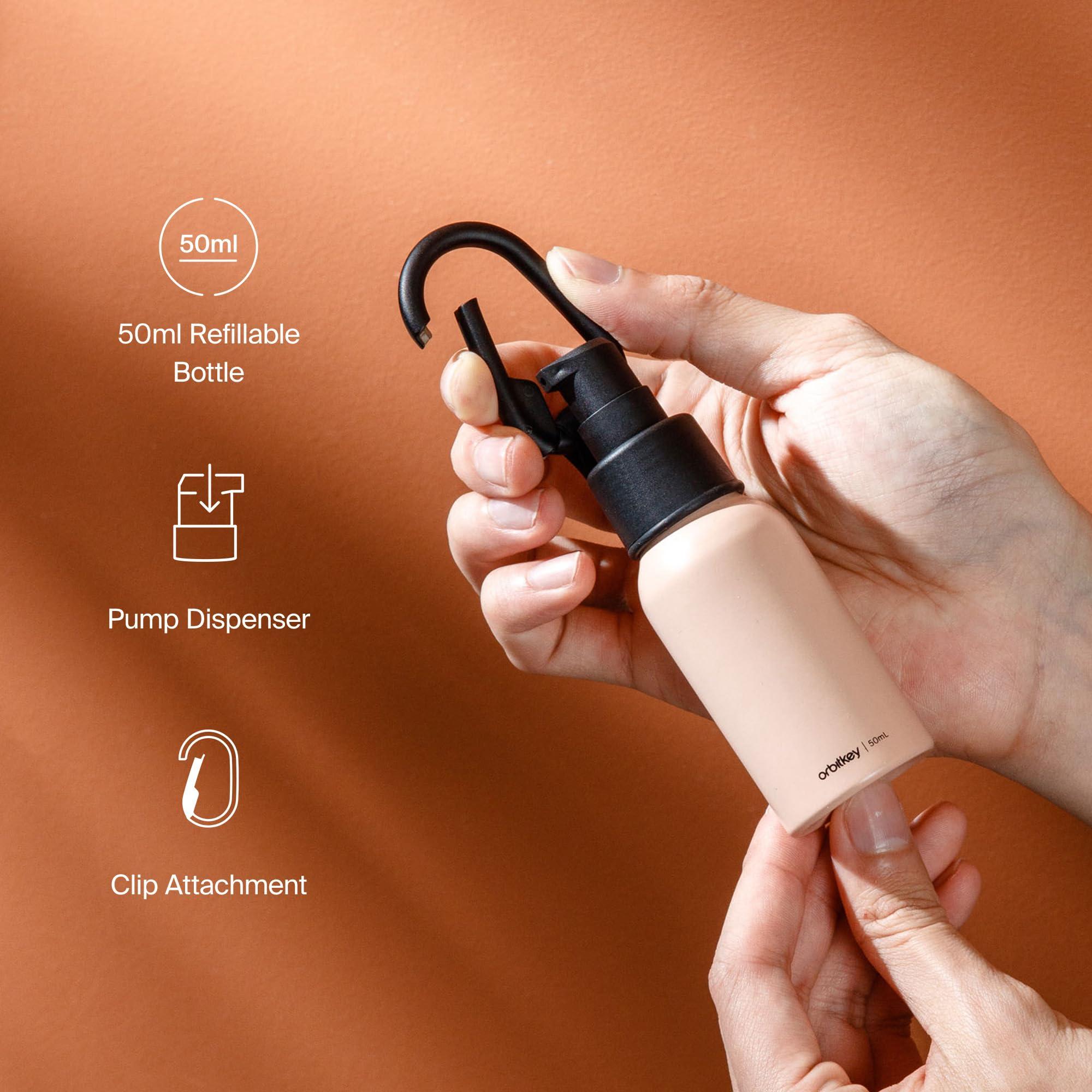 Orbitkey Orbitkey Clip-on Refillable Bottle 50ml - Black