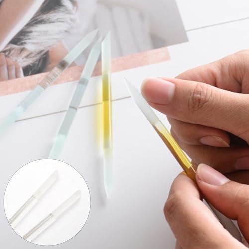 Btgghytr 12Pcs Glass Cuticle Pusher And Remover Tool Professional Filing Cuticle Remover Pedicure For Nails And Cuticles Care