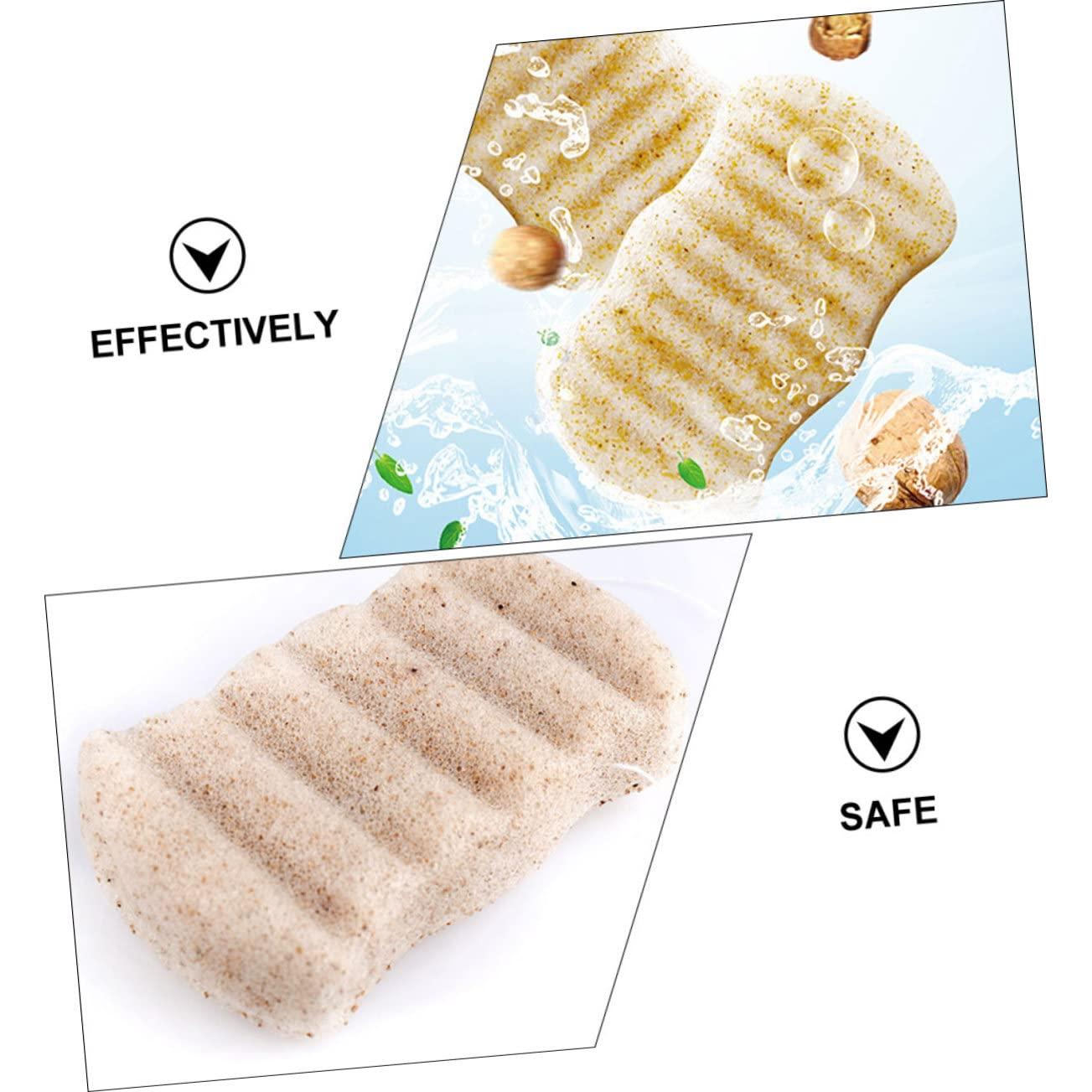 Beavorty Beavorty 1pc Bath Cotton Cleaning Sponges Powder Puffs Facial Sponges Facial Tools Bath Sponge Duster Seep Damp Skin Care Tools Face Wash Cosmetics Pads Facial Cleaning Sponge Gum