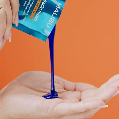 Malibu C Malibu C Miracle Repair Hair Reconstructor, Blonde Enhancer (1 Packet) - Nourishing Hair Repair Treatment for Damaged Blonde Strands - Relieves Hair Discoloration