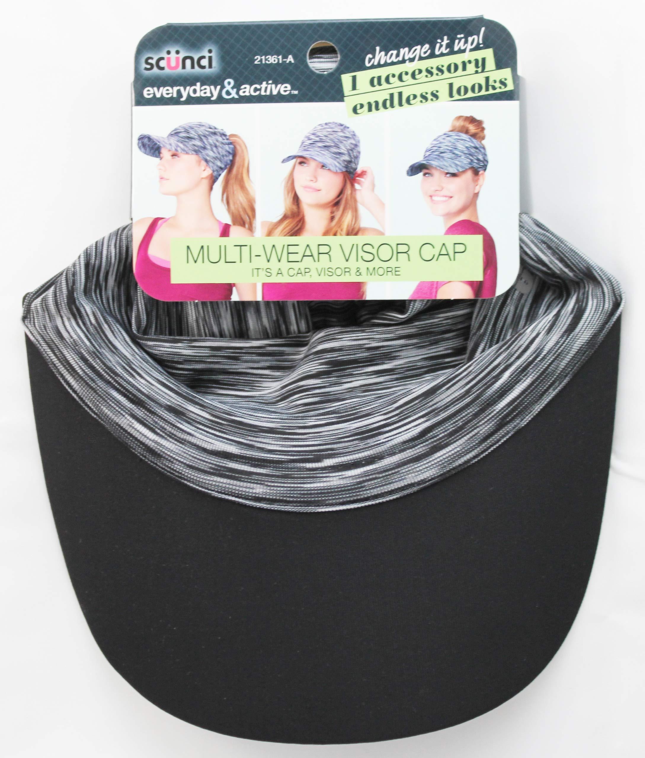 Scunci Scunci Everyday & Active Tie-Dye Wide Head Wrap Headband Cover Multi-Wear Visor Cap Headband