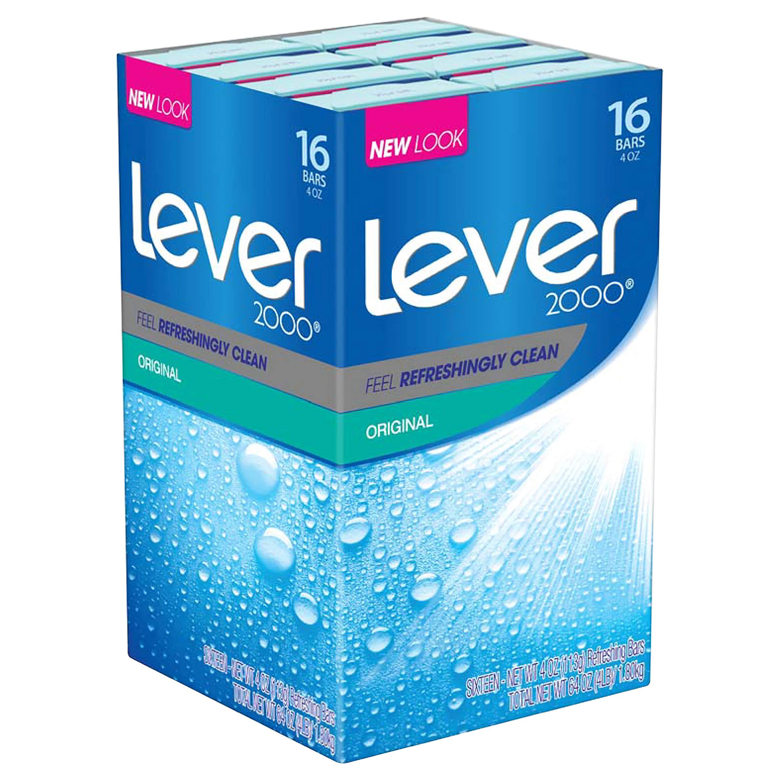 LEVER 2000 BAR Lever 2000 Bar Soap, Original, 4 oz, 16 bar