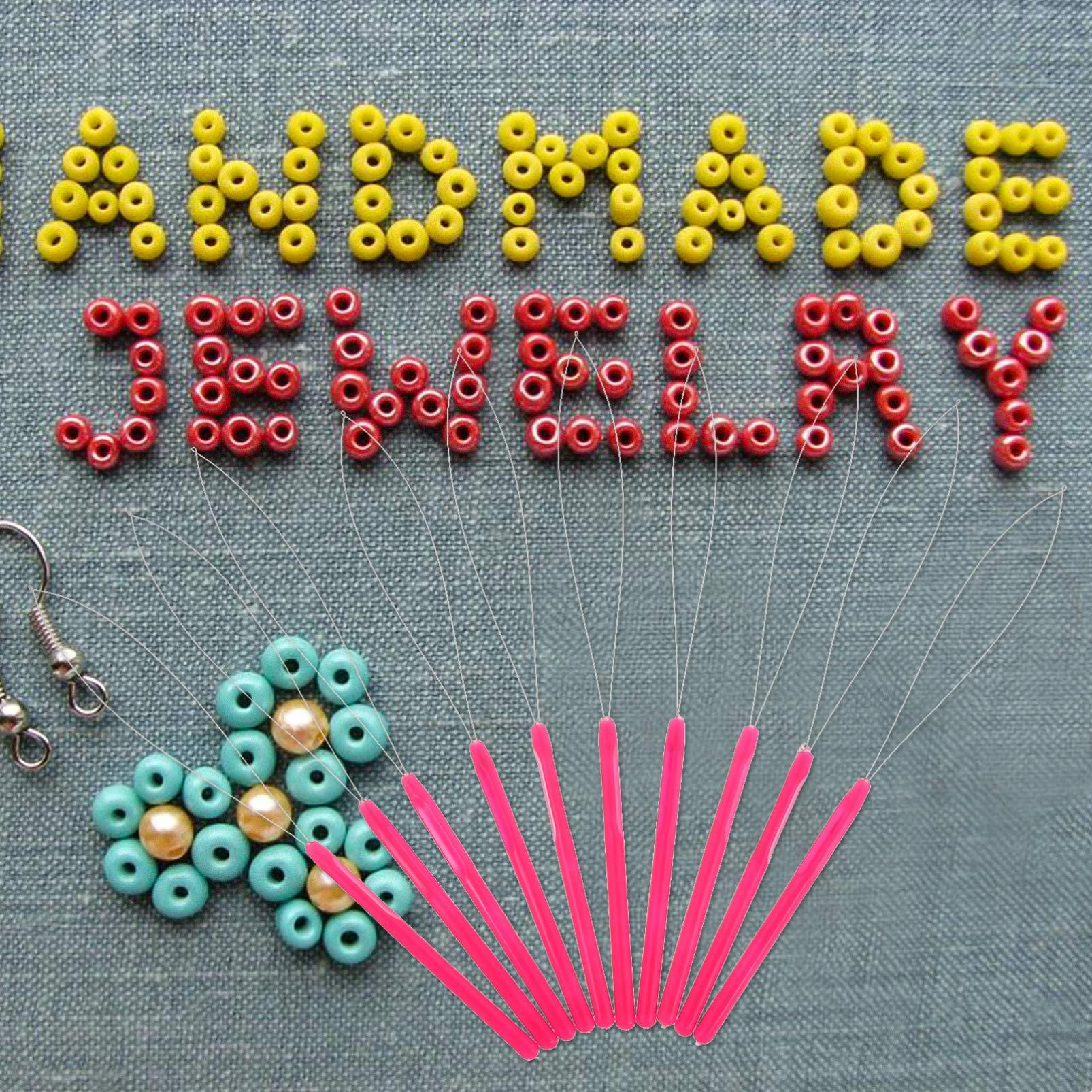 Beaupretty Beaupretty 10pcs Wig Crochet Hand Tied Extension Tools Hair Extension Loop Threader Extensions Hook Needle Hair Tools Hair Styling Tools Bead Device Tool Metal Needle Threader Plastic