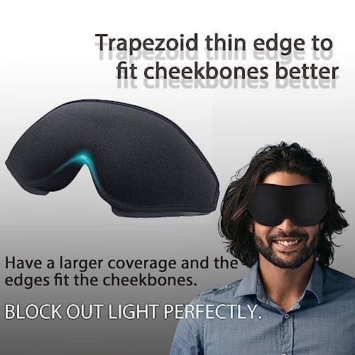 Remowhalle Eye Mask for Lash Extensions, Sleep Mask for Lash Extensions for Women Men, Zero Eye Pressure 3D Contoured Lash Extension Sleep Mask, Lash Protector Breathable Soft Shade Cover for Travel Yoga Nap