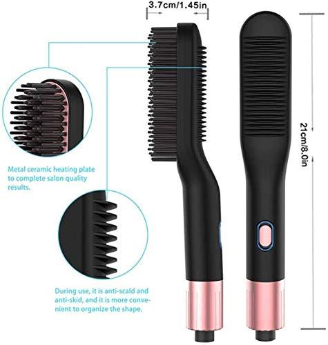 HUIXINLIANG HUIXINLIANG Beard Straightener for Men - Cutting Edge Ionic Beard Straightening Comb, Heated Hair Straightener for Men, Beard Comb and Heated Beard Brush,Dual Action Fine Comb