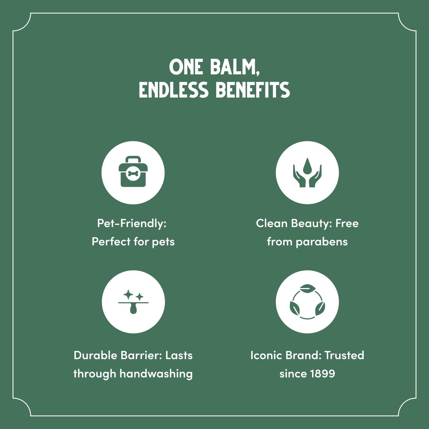 Bag Balm Bag Balm Skin Moisturizer - Full Body Hydrating Skin Care: Dry Hands, Lips, Face, Feet & More - Unscented, Cruelty & Paraben Free - Day & Night, Men & Women, Vermont\'s Original (4oz Tin, Made in USA)