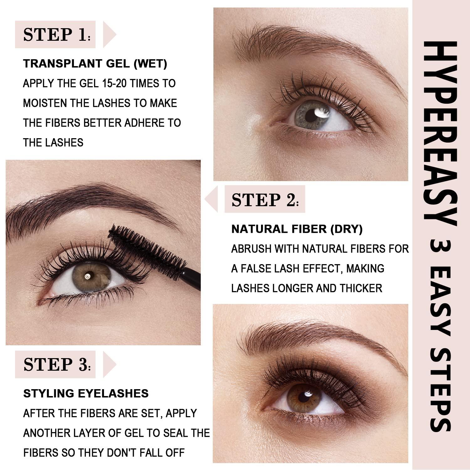 youngfocus Youngfocus 3D Fiber Lash Mascara Waterproof, Luxuriously Longer, Thicker, Voluminous Eyelashes, Long-Lasting, Dramatic Extension, Smudge-proof, Hypoallergenic Formula-Best Gift