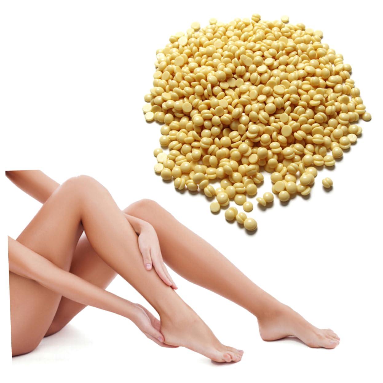 Ipetboom Ipetboom Painless Hair Removal Hair Wax Coarse Wax Refill Wax Bead Home Waxing Kit Hair Removal Wax Body Removal Wax Beads Coarse Hair Removal Painless Wax Beads Hard Beans Pearl Yellow