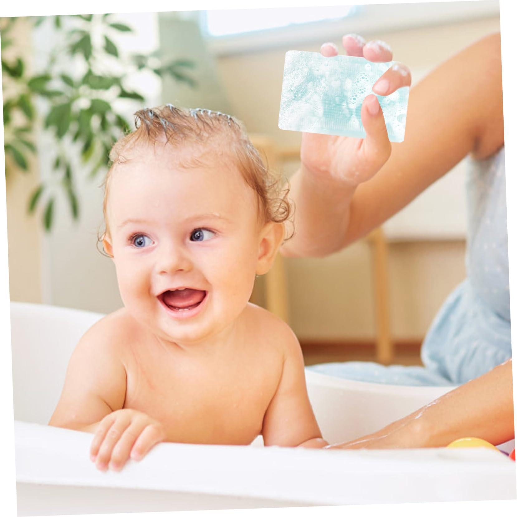 NULYLU NULYLU 2pcs Sensory Brush Sponge Brush Daily Use Shower Brush Household Head Scrubber Bath Accessories Newborn Bath Essentials Cap Shampoo Scalp Scrubber Sponge for Hair Pp