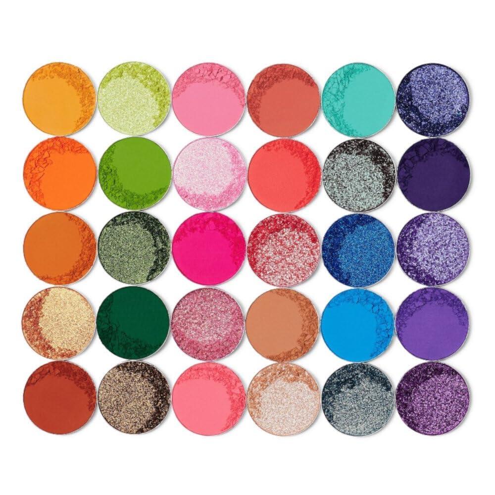 Juvia's Place Juvia\'s Place Palette Culture - Yellow, Greens, Pink, Purple, Orange, Chromatic & Glitter Shades, 30 Pigmented Makeup Palette for Eye Color & Shine, Pressed