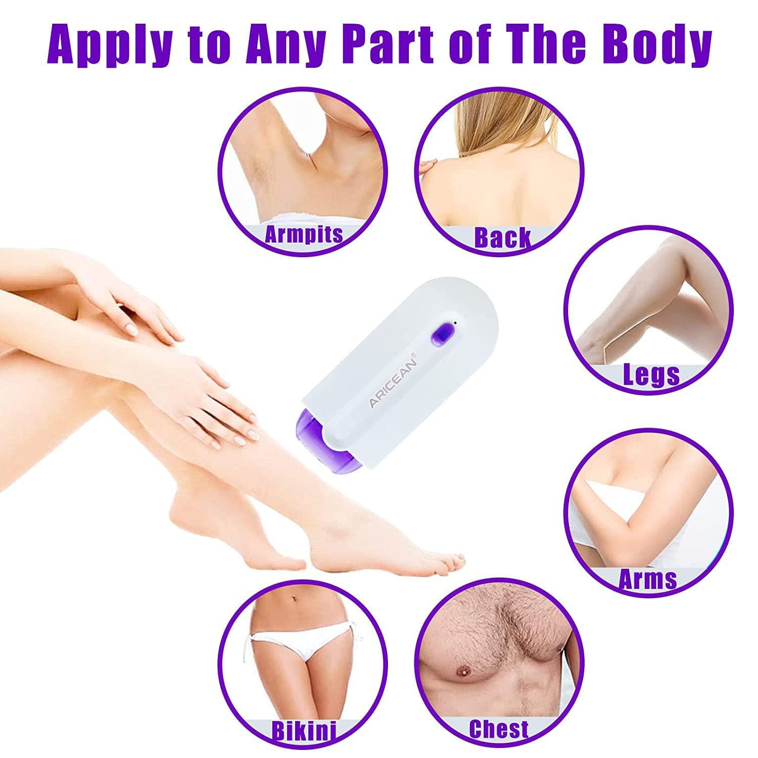 ARICEAN Silky Smooth Hair Eraser,Painless Hair Removal Tool Rechargeable Epilator Smooth Touch Hair Remover,Applicable to Any Part of The Body (1PC)