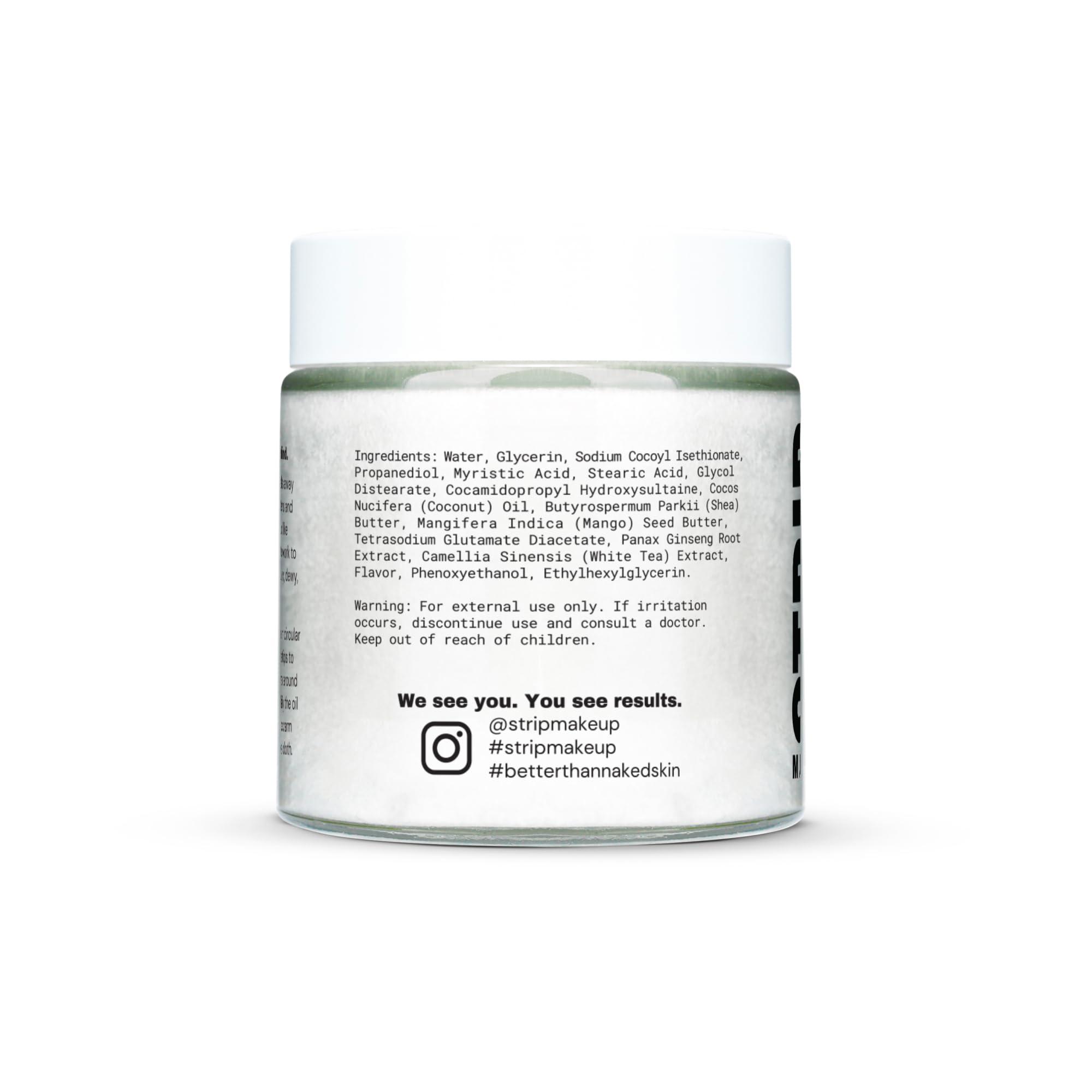 STRIP MAKEUP STRIP MAKEUP - Whipped Coconut Makeup Remover - Melting + moisturizing no-rinse cleanser with Mango seed butter, Vitamin E-dense shea butter, Coconut oil, Ginseng root and White tea extract