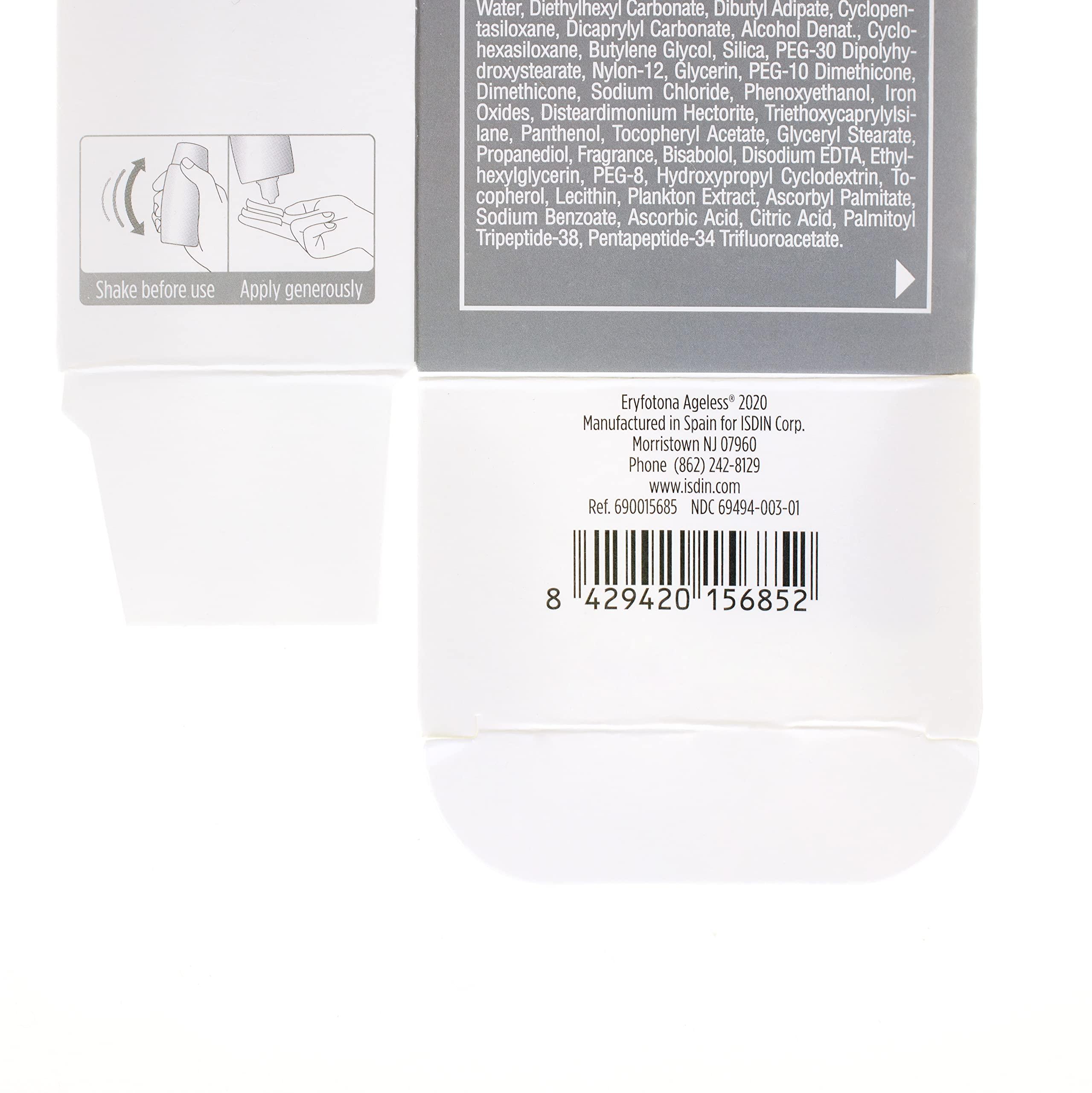 ISDIN ISDIN Eryfotona Ageless Bundle (1.7 & 3.4 Fl Oz) 100% Mineral Tinted Sunscreen Broad Spectrum SPF 50, Suitable for Sensitive Skin