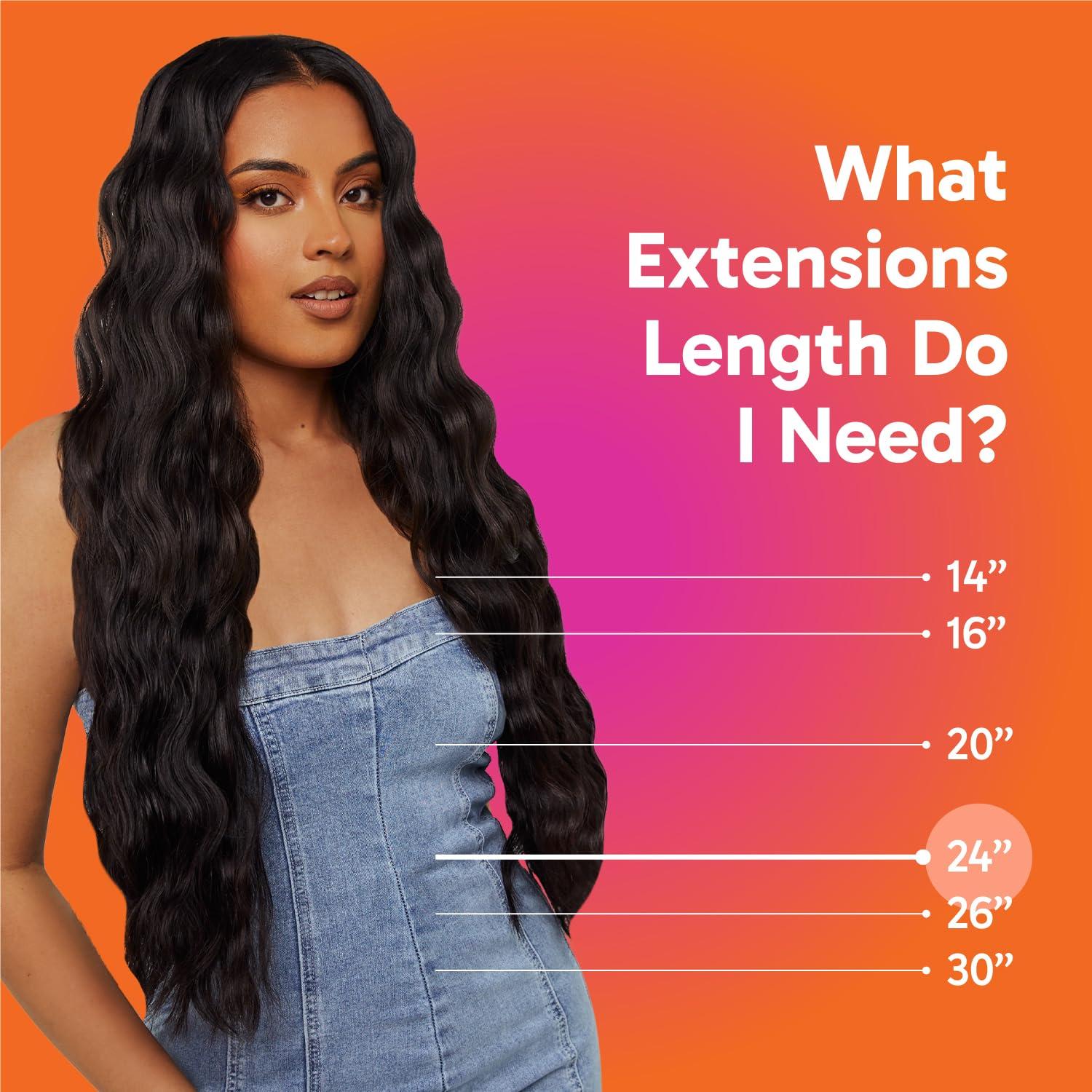 Zala Zala Clip In Hair Extensions - 100% Human Hair - Easy Install & Natural Full Head of Remy Hair Extensions - Gain Volume & Length Instantly - 9 Piece Clip-in Set in Champagne Blonde (230g / 24 inch)