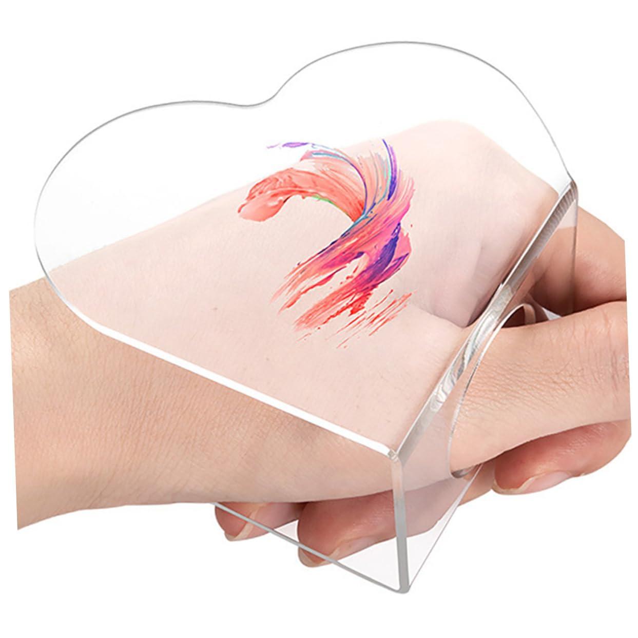 Beaupretty Beaupretty 3 Sets Heart Makeup Mixing Palette Art Nail Palette Foundation Blending Palette Acrylic Makeup Mixing Palette with Spatulas Makeup Mixing Tray