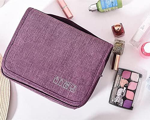 Qinntono Premium Hanging Travel Toiletry Bag for Women and Men, Hygiene Bag, Travel Toiletry Bag Dopp Kit , Men Shaving Bag, Water-resistant Cosmetic Makeup Travel Organizer for Men & Women with Sturdy Hook