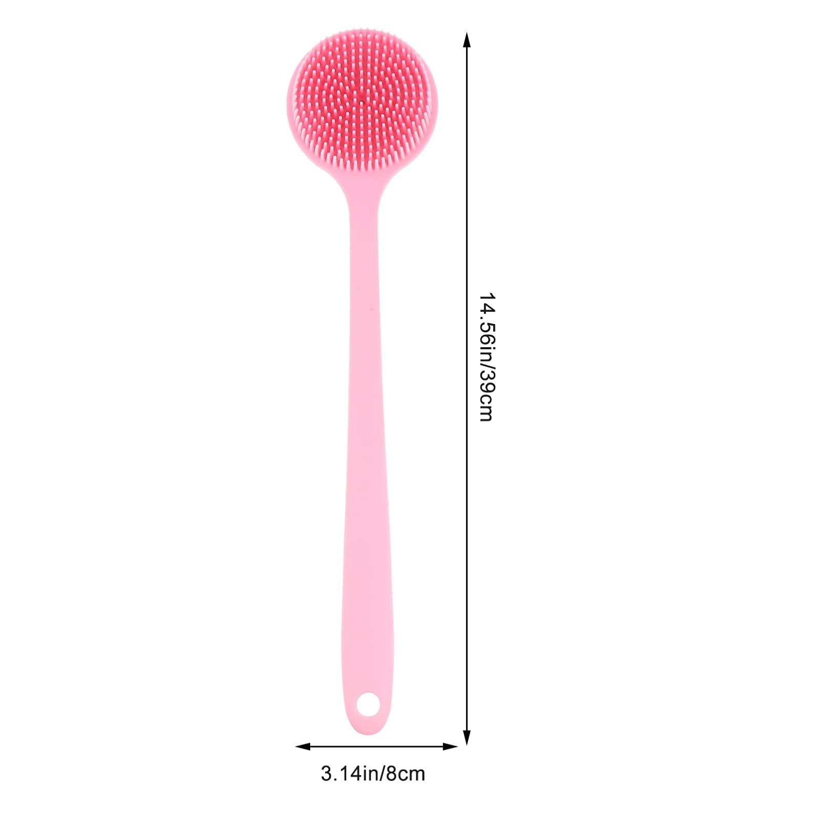 ASAKKURA ASAKKURA Long Handle Bath Brush Cleaner Cleansing Mens Accessories Shower Back Scrubber for Women Lotion Applicator Handles Back Body Brush Self Tanning Lotion Portable Bodu Pink