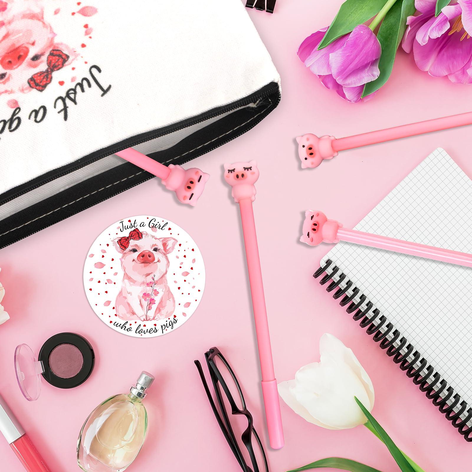 CIXICM CIXICM Pig Gifts for Pig Lover, Included Pig Makeup Bag with Zipper, Cute Pig Socks, Mini Round Mirror, Christmas, Thanksgiving, Birthday Pig Gifts for Women Girls