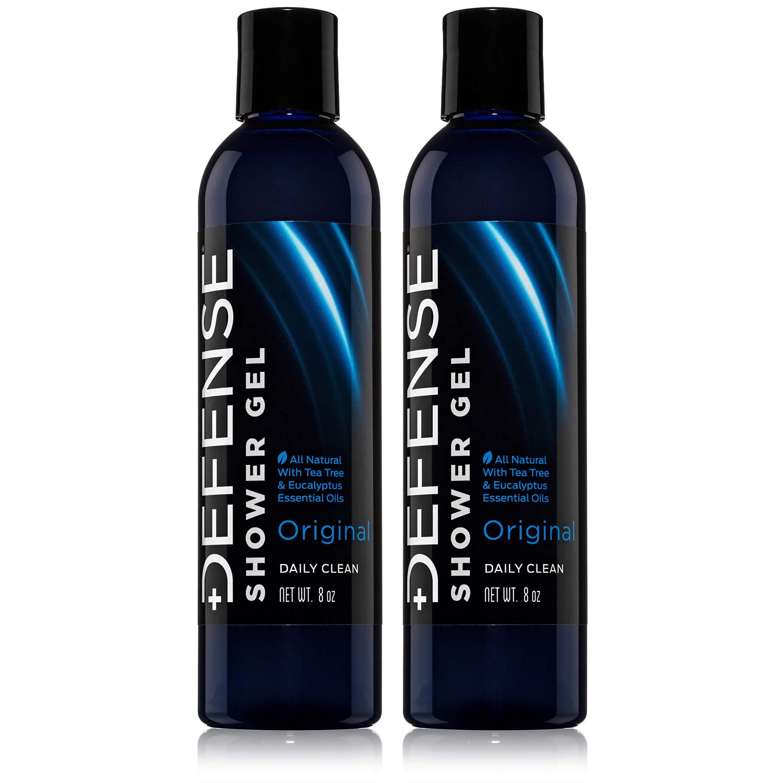 Defense Soap Defense Soap Original Body Wash Shower Gel 8 Oz (Pack of 2), Defense Original Body Wipes 40 Count, & Defense Antifungal Medicated Bar Soap