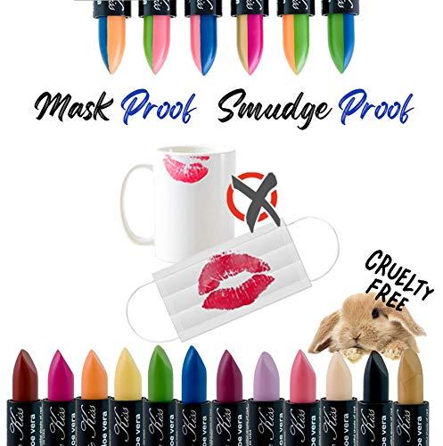 Magic Kiss Magic Kiss Pack of 12 Color Changing Aloe Vera Lipstick Set Made in USA (Colors of Aloha 01)