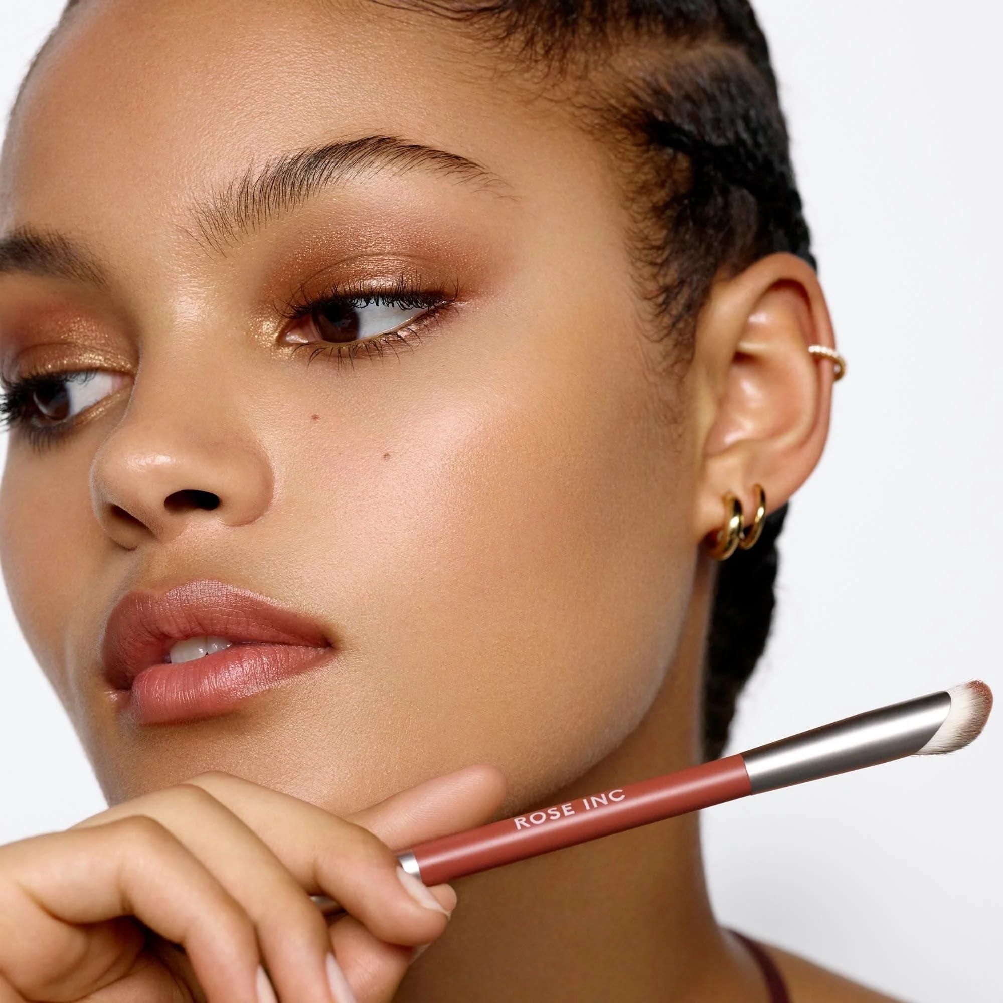 Rose Inc Rose Inc Number 8 Dual-Ended Eyeshadow Brush - Vegan Brush for Blending & Highlighting Eyeshadow