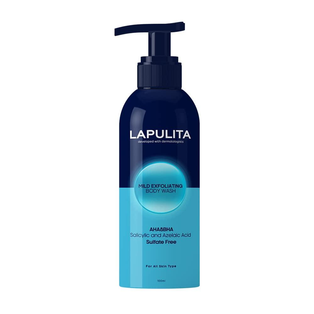 LAPULITA LAPULITA Body Acne Removing Shower Gel, Acne Pimple Treatment, All-Natural Acne treatment gel, Mild Exfoliating Body Wash, 150 mL - 5.07 Oz