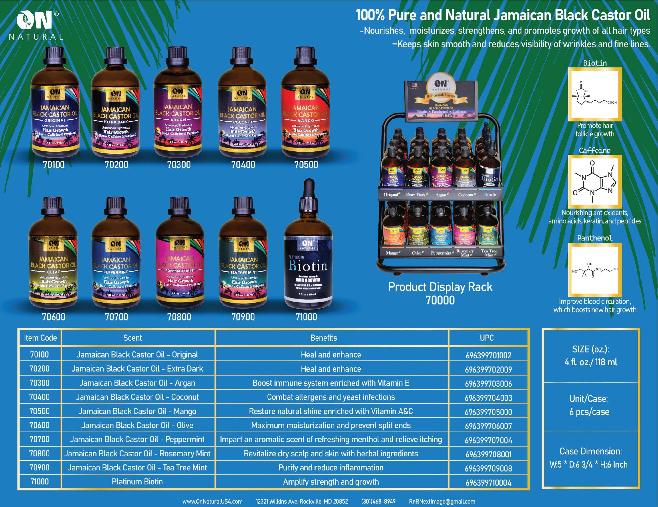 On Natural Jamaican Black Castor Oil [Extra Dark] 4 oz