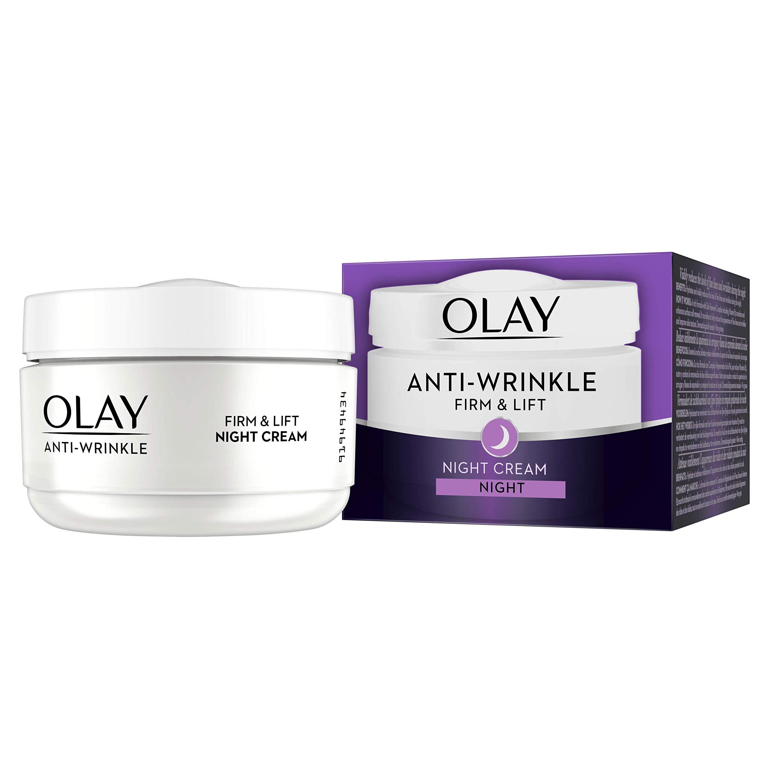 Olay Olay Anti-Wrinkle Firm and Lift Night Cream for 40+, 1.7 Ounce