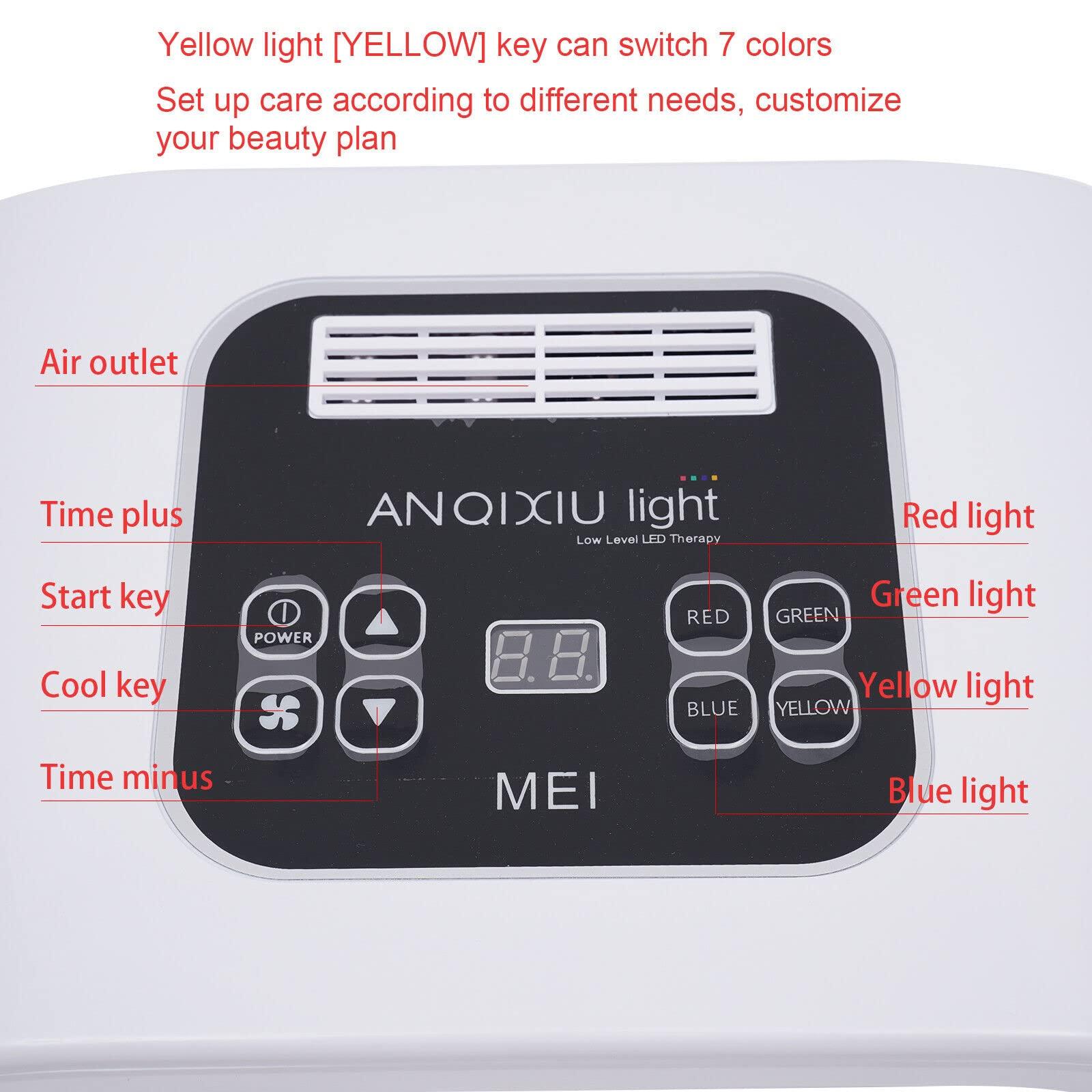 TFCFL TFCFL Led Face Mask Light Therapy LED Face Skin Light, 7 Color LED Face Mask Led Light Therapy Facial Skin Care Mask Facial Equipment Beauty Machine for Skin Care at Home