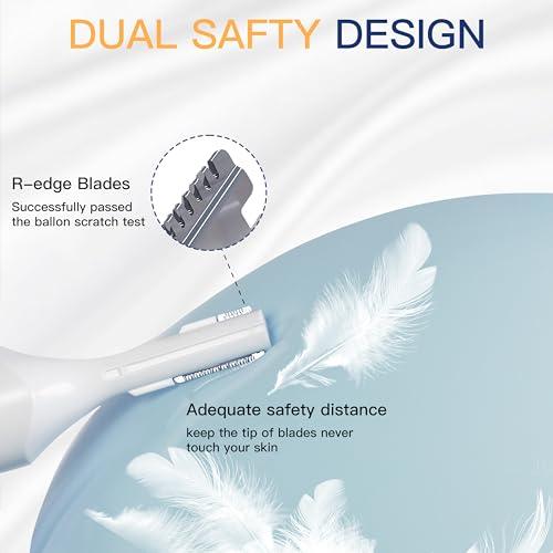 HEBECA HEBECA Nose Hair Trimmer for Women Men - Electric Ear and Nose Trimmer Rechargeable Eyebrow Trimmer, Portable Waterproof Facial Hair Removal for Face Ear Nose Eyebrow Trimming (Silver)