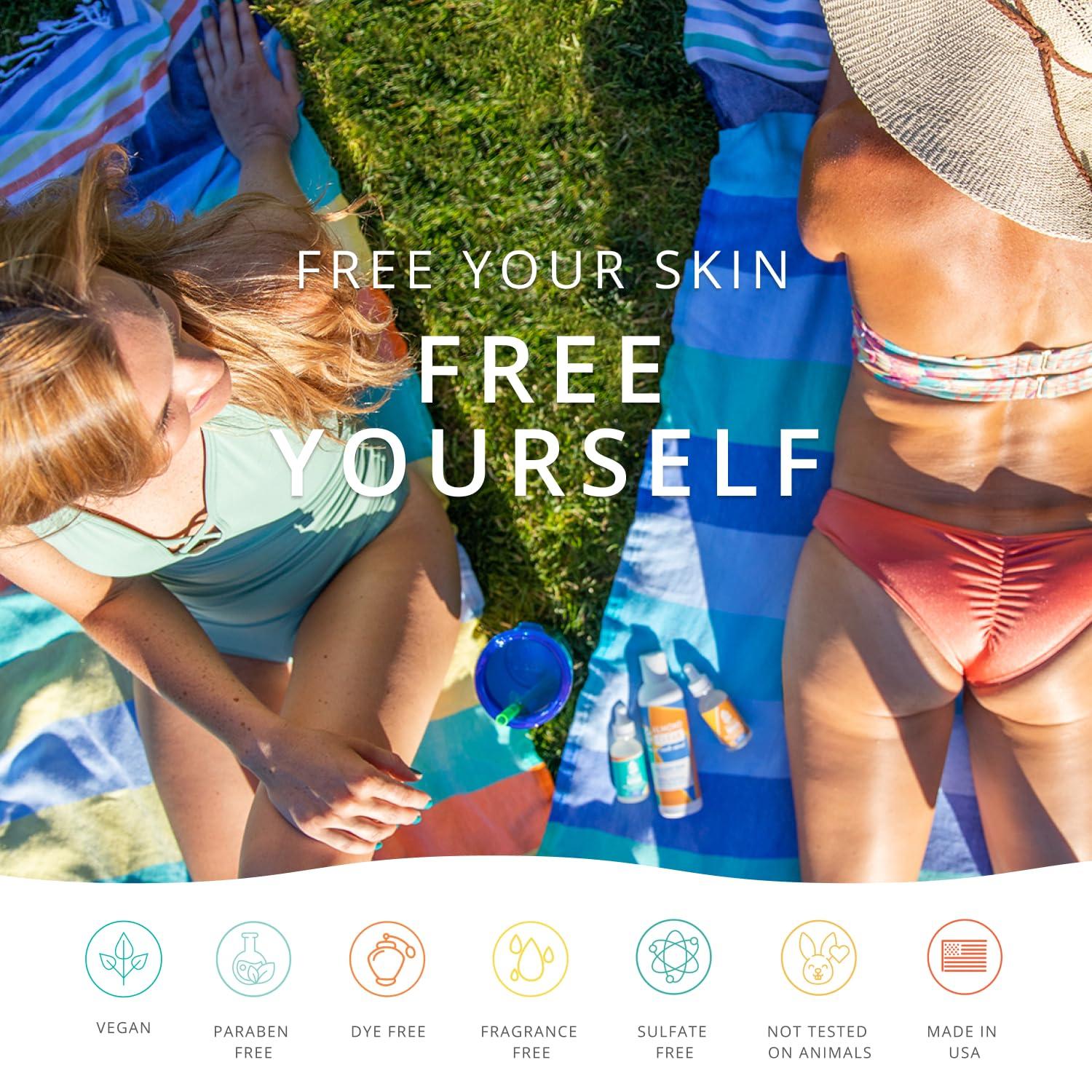 Almond Clear Almond Clear Face & Body Wash | Skin Care for Acne and Folliculitis-Prone Skin - Gentle Acne Face & Body Wash, Exfoliating Cleanser with Mandelic Acid | 17.25 oz