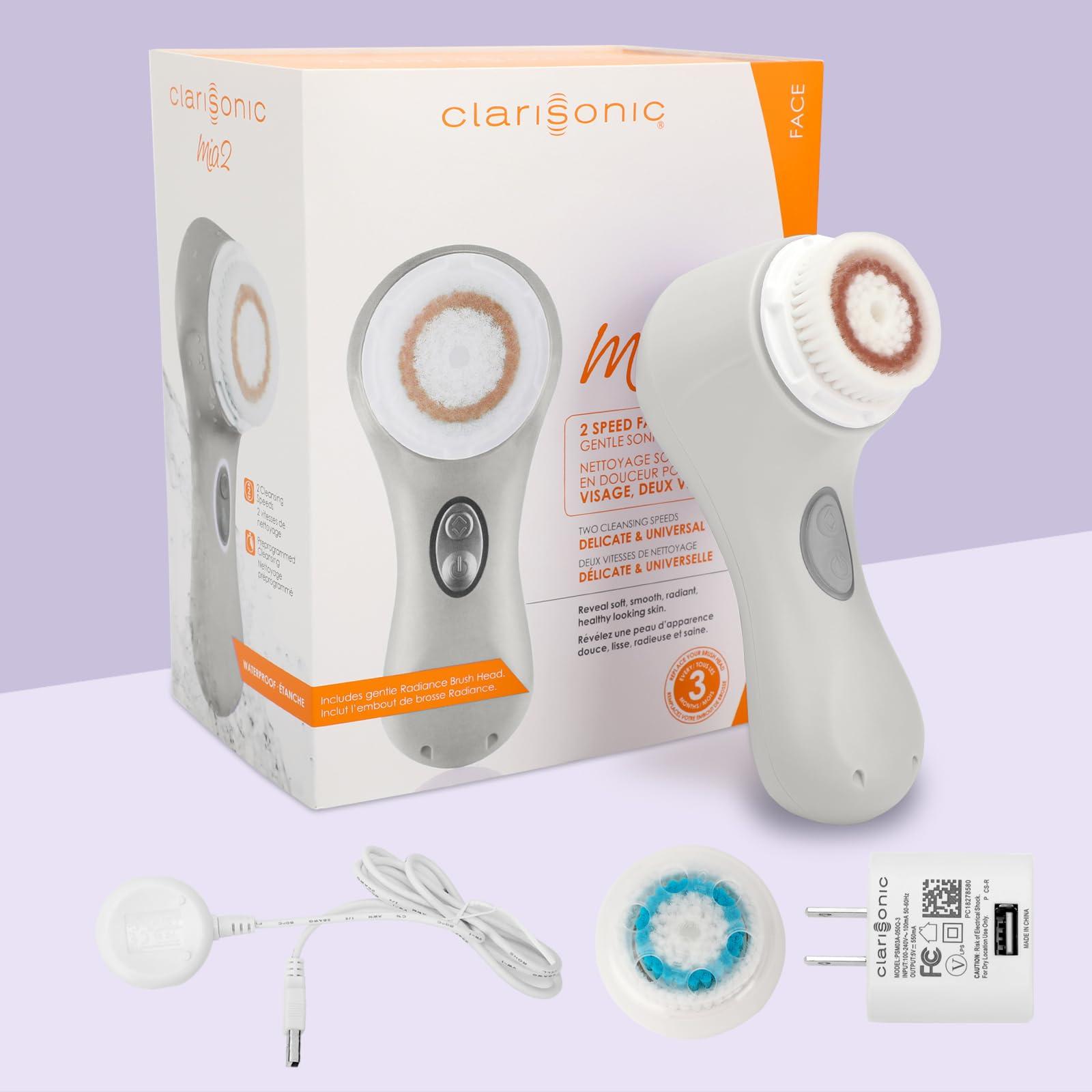 Clarisonic Clarisonic Mia 2 Acoustic Wave Facial Skin Facial Cleansing Brush (White)