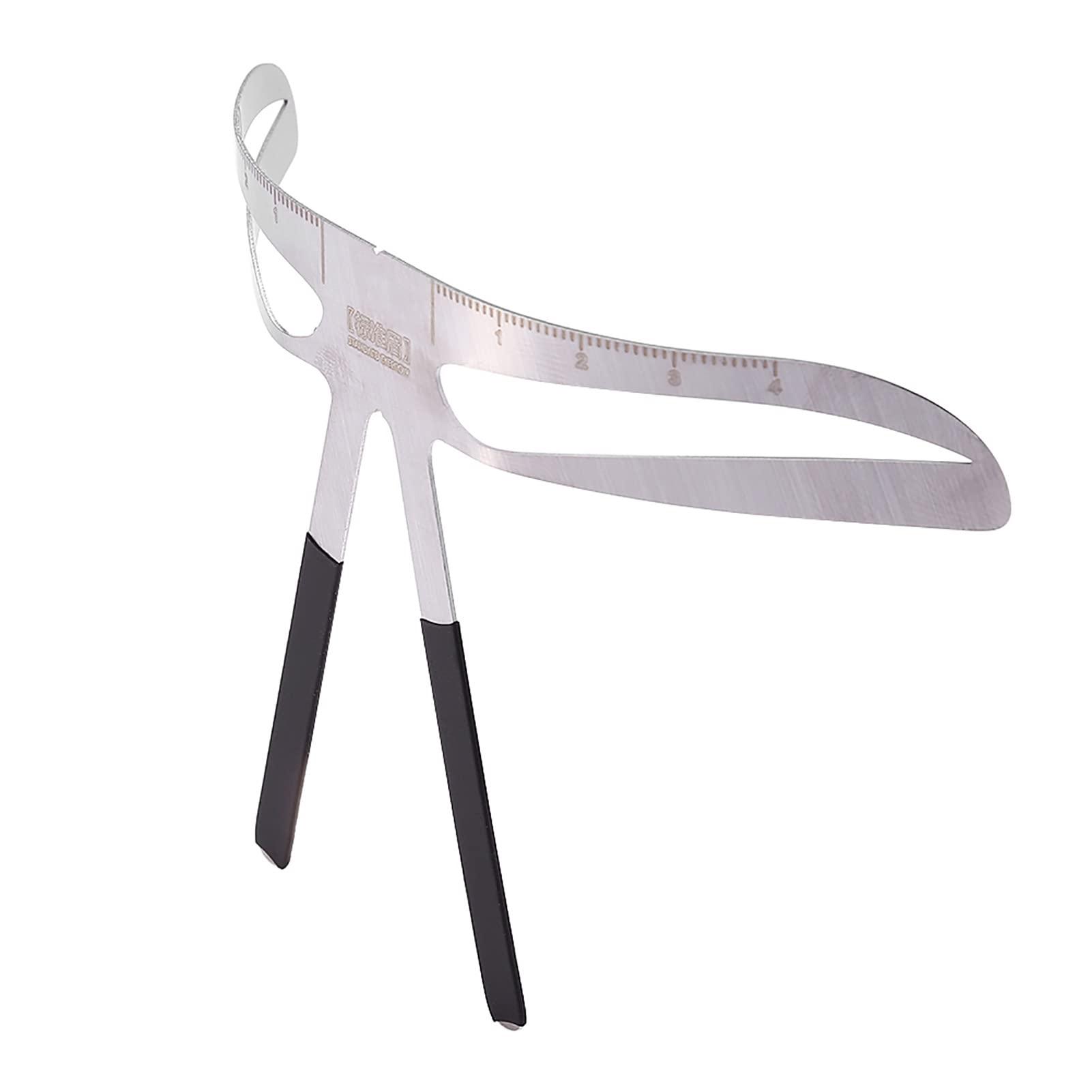 GOTOTOP Permanent Eyebrow Ruler Eyebrow Measure Balance Extension Ruler, Three Point Positioning Design Eyebrow Shape Stencil (Standard Eyebrows)