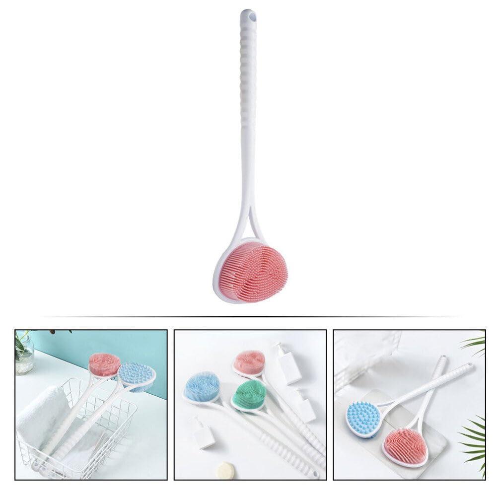 GLEAVI Bath Brush Bath Back Scrubber Shower Scrubber for Men Back Scrub Brush Silicone Loofah Body Scrub Brush Body Cleansers Back for Showering Plastic Massage Body Brush Miss