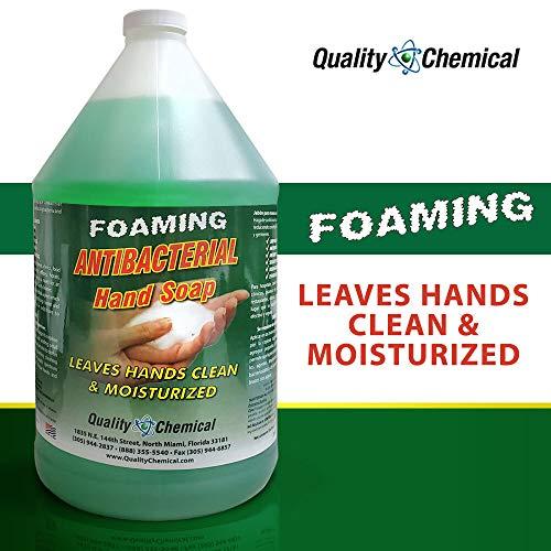 Quality Chemical Quality Chemical Antibacterial Liquid Foaming Hand Soap Refill - Antibacterial Hand Soap Refill, Refill Soap for Handwashing and Sanitizing 128 oz (Pack of 4)
