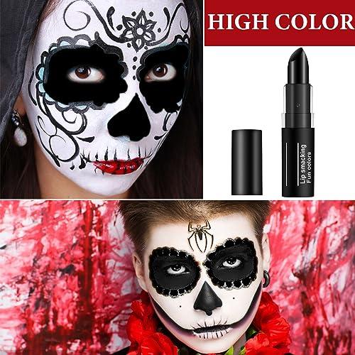 DuoZeng 3 Pcs Makeup Clown Eye Black Stick for Baseball/Football/Softball/Sports,Eye Black Face Body Paint Stick Cream-Blendable Eyeblack Stick Halloween SFX Cosplay Goth Makeup(Black)