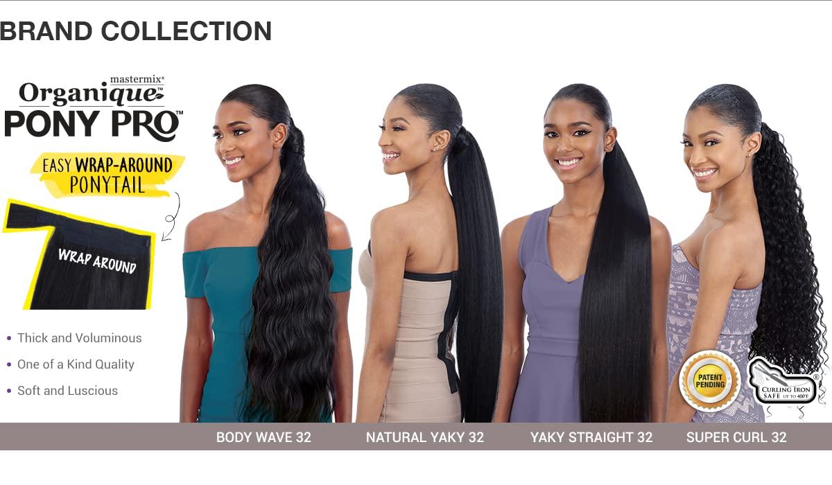 Organique Mastermix Milky Way Organique Pony Pro Easy Wrap Around Ponytail Body Wave 32\" (Pack of 2, 1)