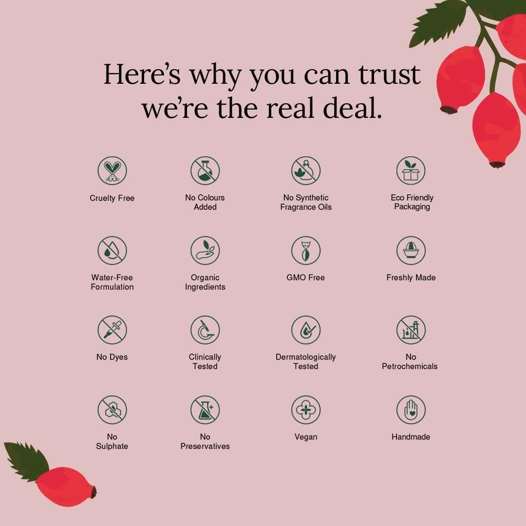 RUP RUP Rosehip Seed Oil, 30ml, Pro-Vitamin A Rich 100% Certified Organic Cold Pressed Carrier Oil for Face, Oil for Curly Hair, Body Oil for Women and Men (Vegan)