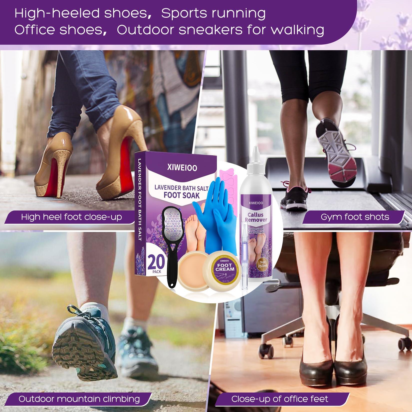 xiweioo XIWEIOO Foot Soak - Foot Spa Soak for Use with a Feet Soaking Tub - Foot Soak Salts to Soften Feet - Epsom Salt Foot Soak