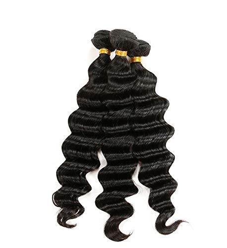 Generic CHASTE HAIR Peruvian Bundle Deal Virgin Human Hair Extensions (18", 20", 20", Loose Wave)