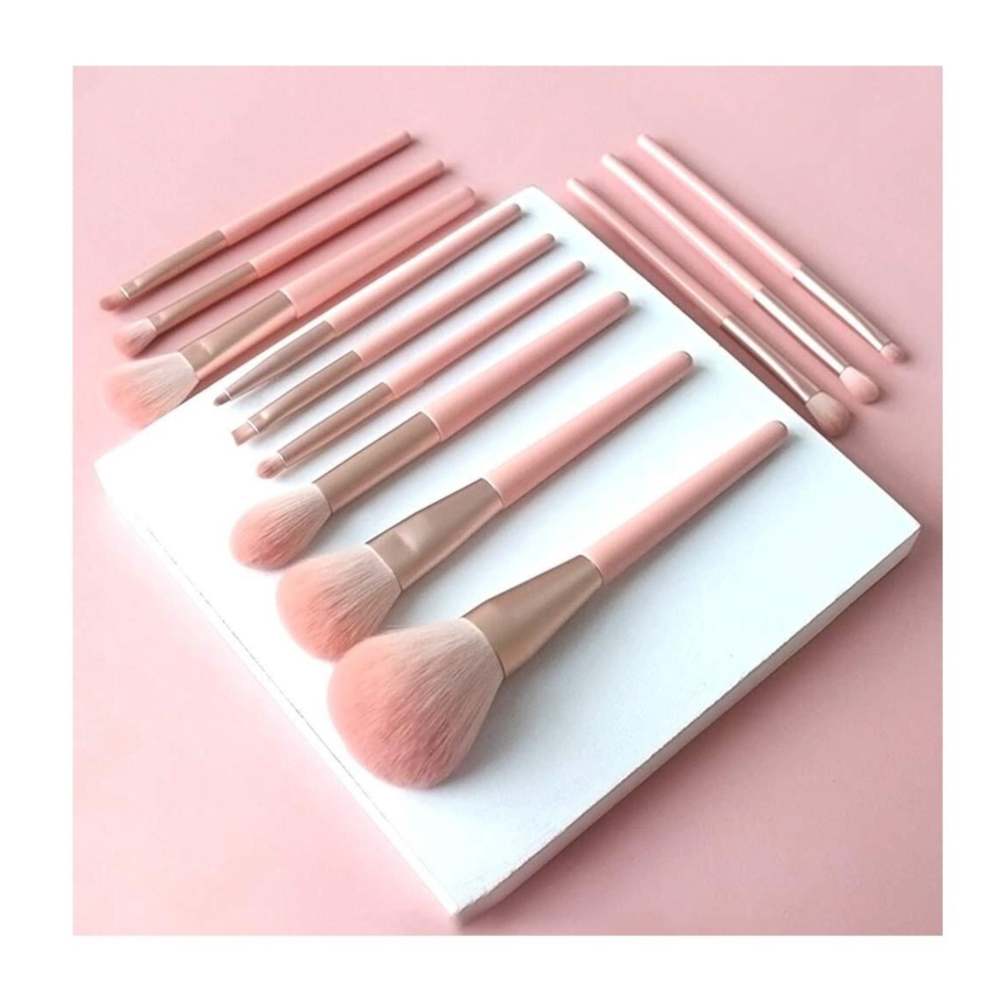 OXOAMP OXOAMP Makeup Brush 12-Piece Makeup Brush Premium Synthetic Hairless Fiber with Travel Cosmetic Bag Great for Travel Foundation Brushes