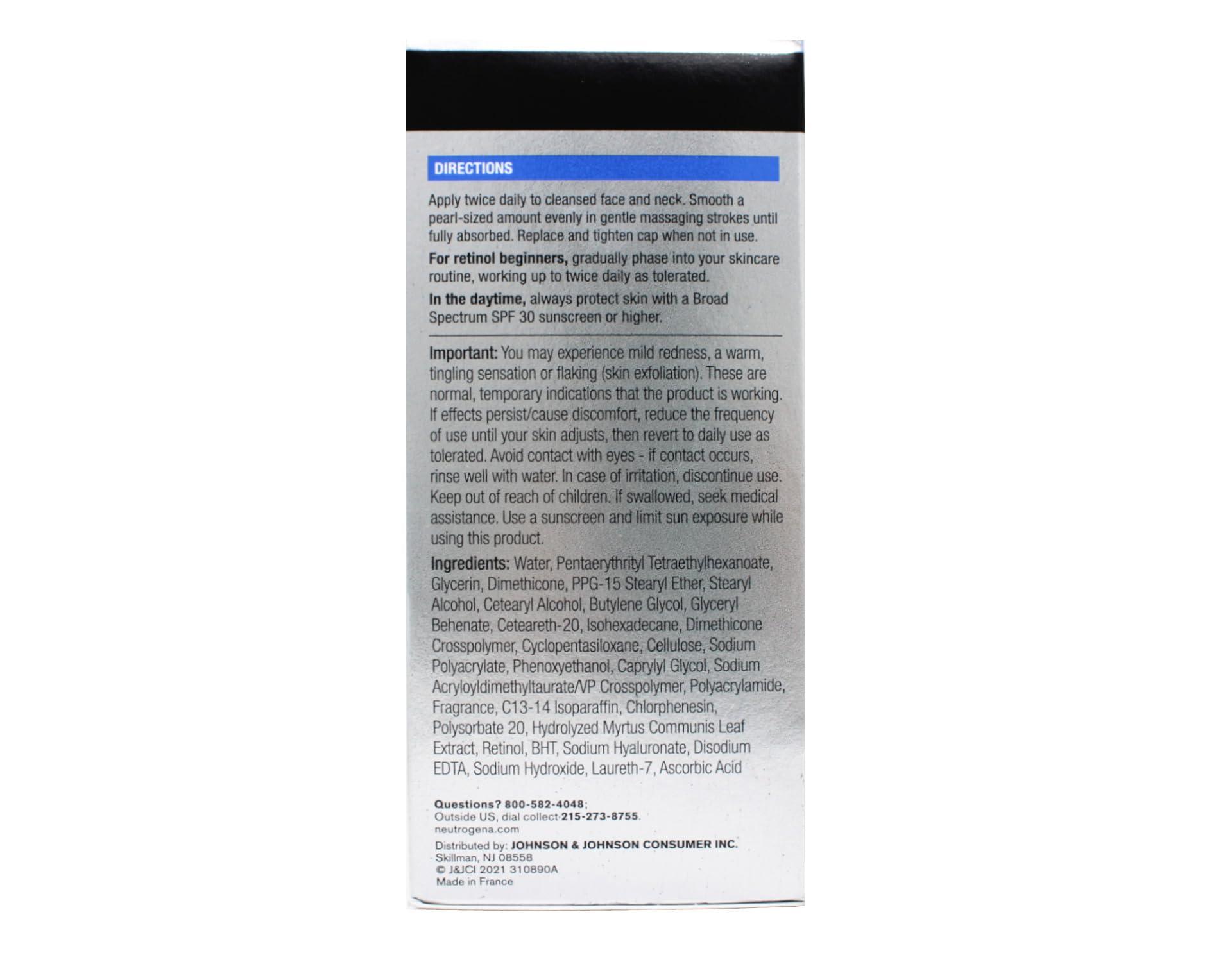 Johnson & Johnson Johnson & Johnson Neutrogena Rapid Wrinkle Repair Retinol Regenerating Cream - 1.7 oz (Pack of 2)