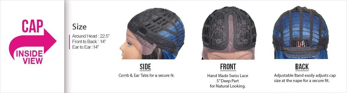 BOBBI BOSS Bobbi Boss Human Hair Blend Lace Front Wig MBLF210 Mora (1)