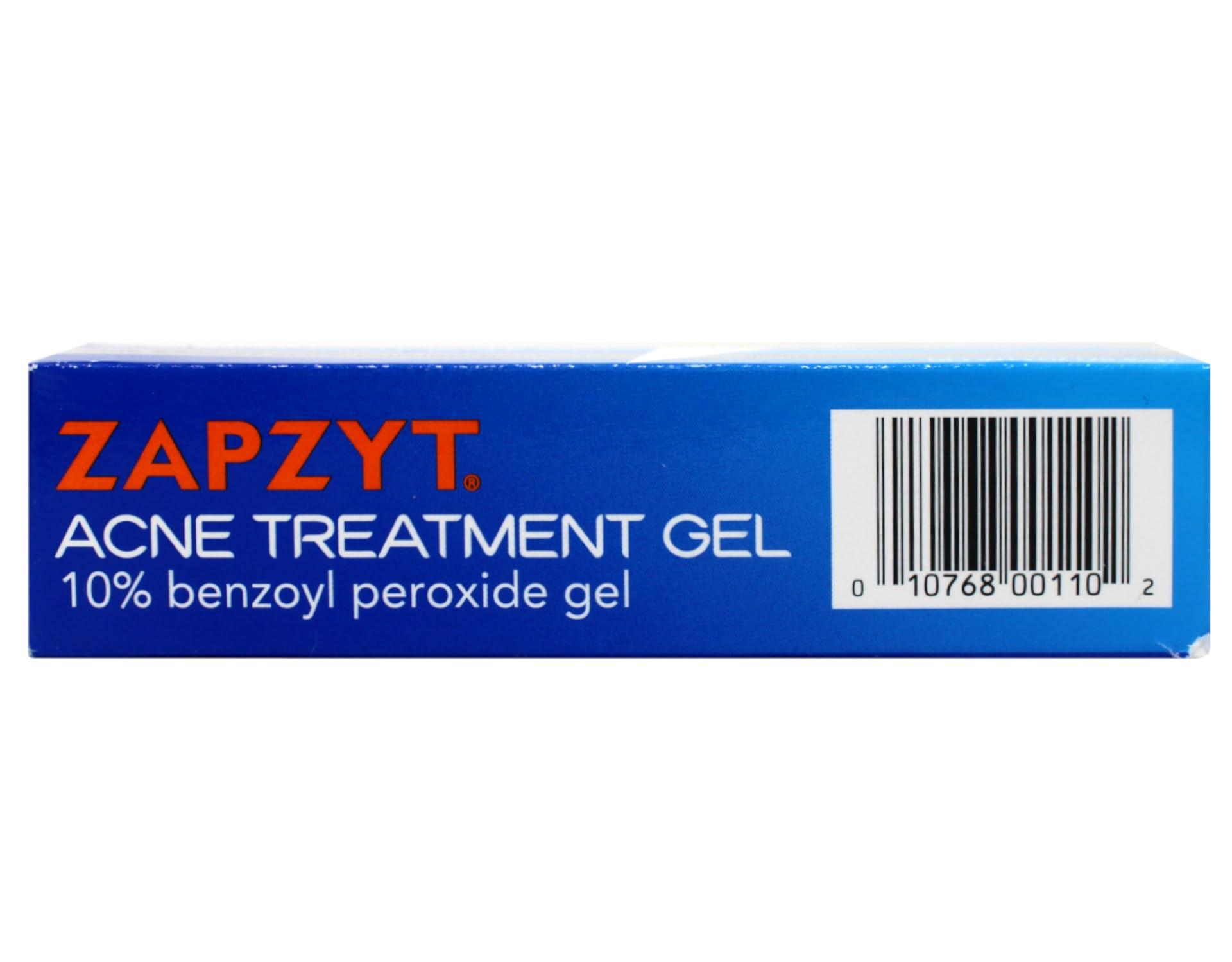 Zapzyt Zapzyt Acne Treatment Gel Maximum Strength 10% Benzoyl Peroxide Acne Spot Treatment 1 oz