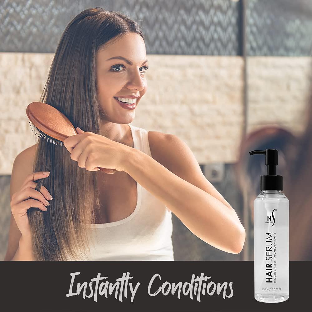 HerStyler HerStyler Argan Oil Serum for Hair - New Packaging - Hair Serum for Dry Damaged Hair - Anti Frizz Hair Serum - 5.07 Fl Oz / 150 Ml