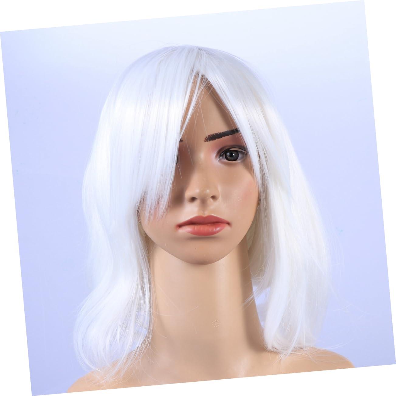 Ipetboom Ipetboom Short Straight Wig Women\'s Synthetic Wig High Temperature Fiber Wig for Party Daily Cosplay Reusable