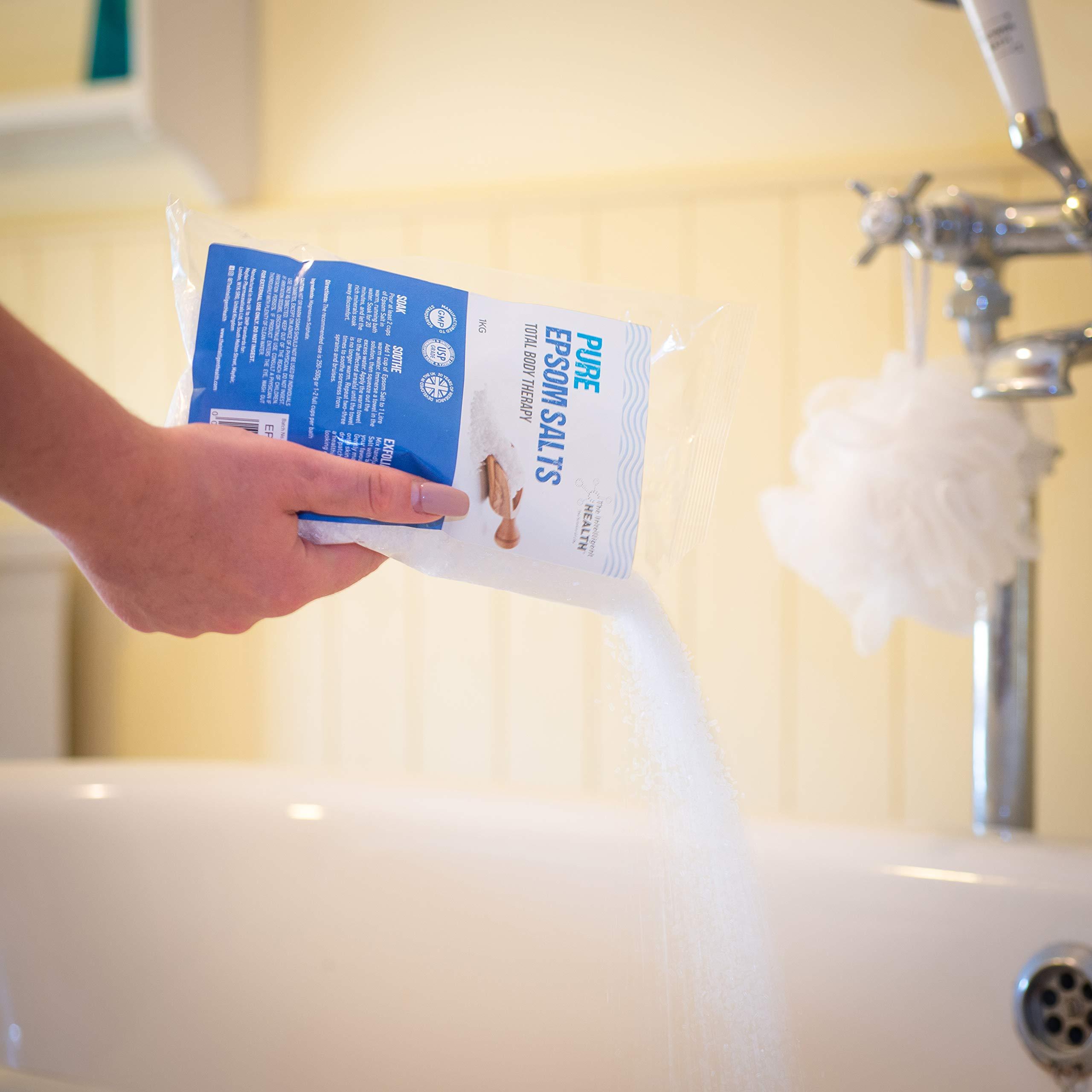 The Intelligent Health Pure Epsom Salts | Magnesium Sulphate Bath Salt (10 kg (Pack of 1))