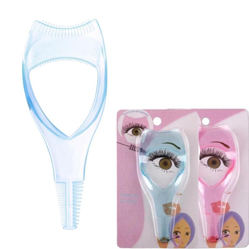 LeoJiang Mascara Shield Guard Mascara Applicator Guide Tool 3 in 1 Eye Shadow Shield Eyelash Lash Shields Mascara Guard Blue