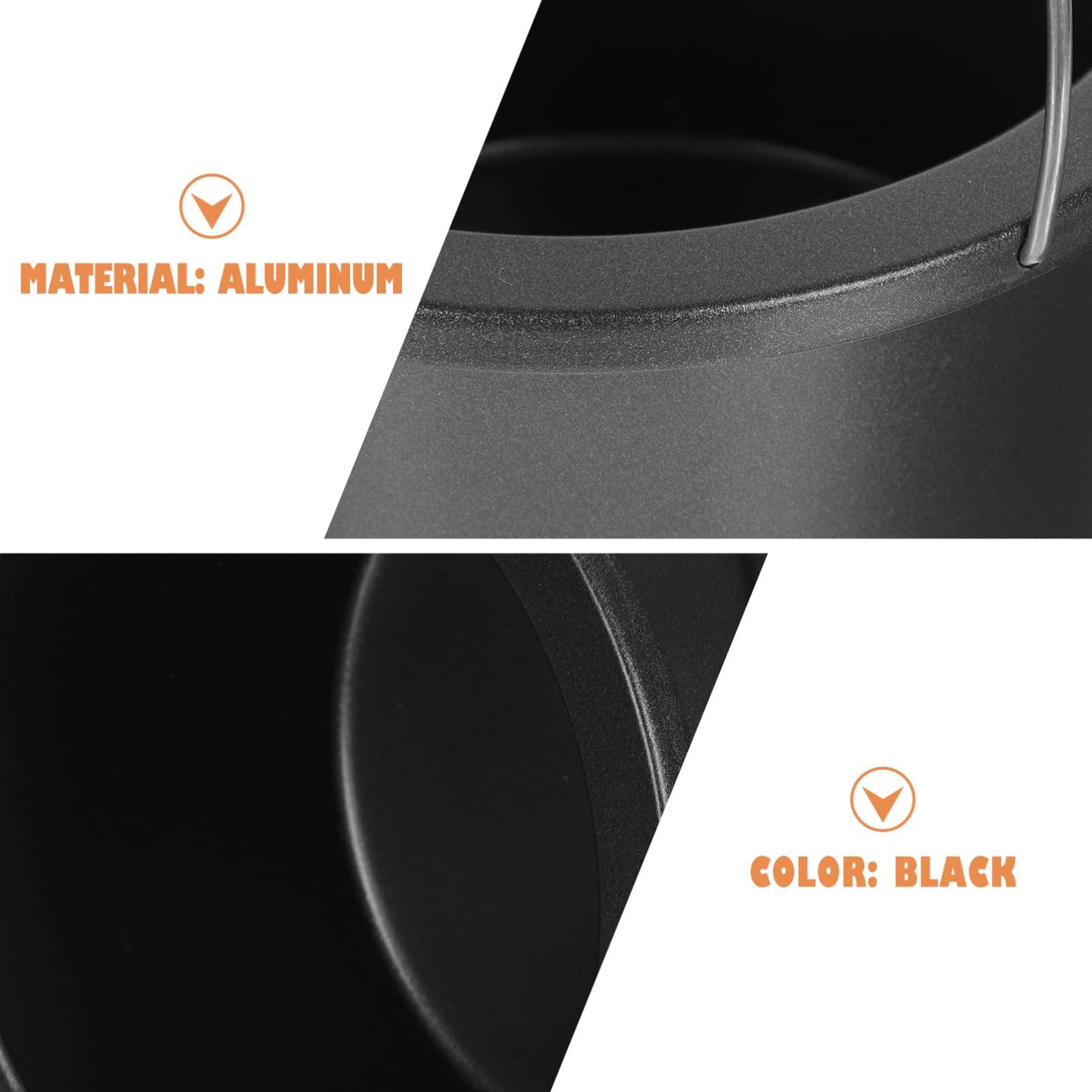 BIUDECO BIUDECO 2 Pcs Wax Melting Machine Inner Pot Hair Removal Wax Warmer Pot Wax Melting Bowl Wax Warmer Replacement Pot Sealing Wax Melting Pot Wax Warmer Inner Pot Wax Melt Pot Aluminum Black