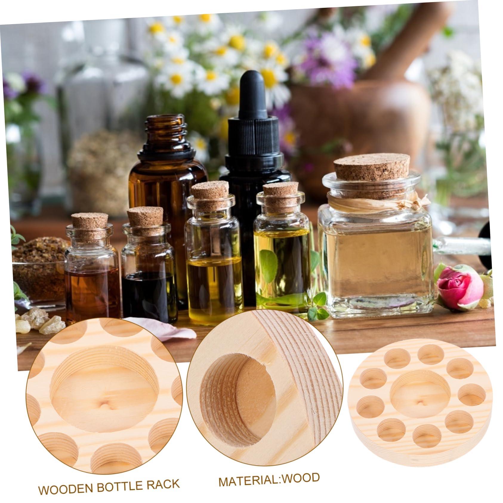 Zerodeko Zerodeko 5pcs Porous Essential Oil Storage Rack Bottle Essential Oils Nail Oil Holder Perfume Holder Home Supplies Essential Oil Display Rack Essential Oil Containers Wooden